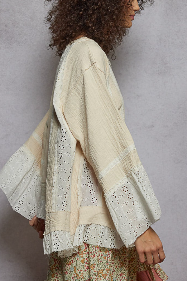 Ruffled Patchwork Top