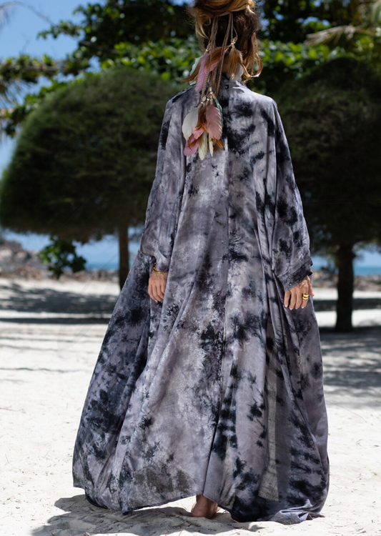 Boho Chic Maxi Duster - Rainbow