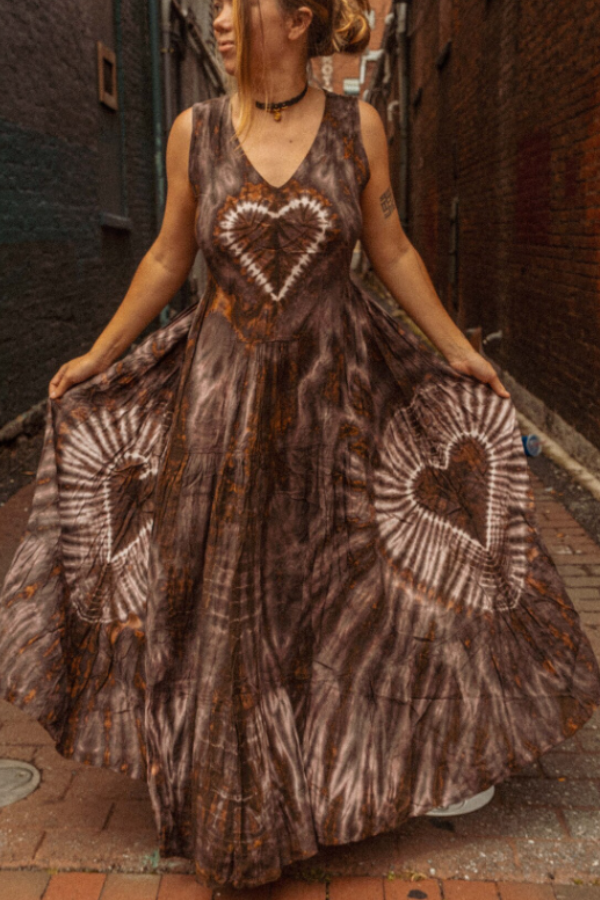 Long Bohemian Sleeveless Maxi Dress Gown