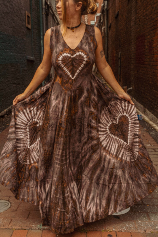 Long Bohemian Sleeveless Maxi Dress Gown