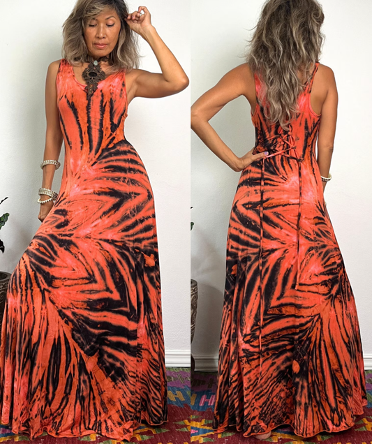 Bohemian hippie dress