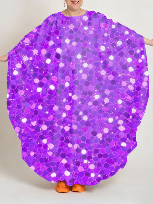 ROUND-ABOUTS: Purple Sparkle Dress