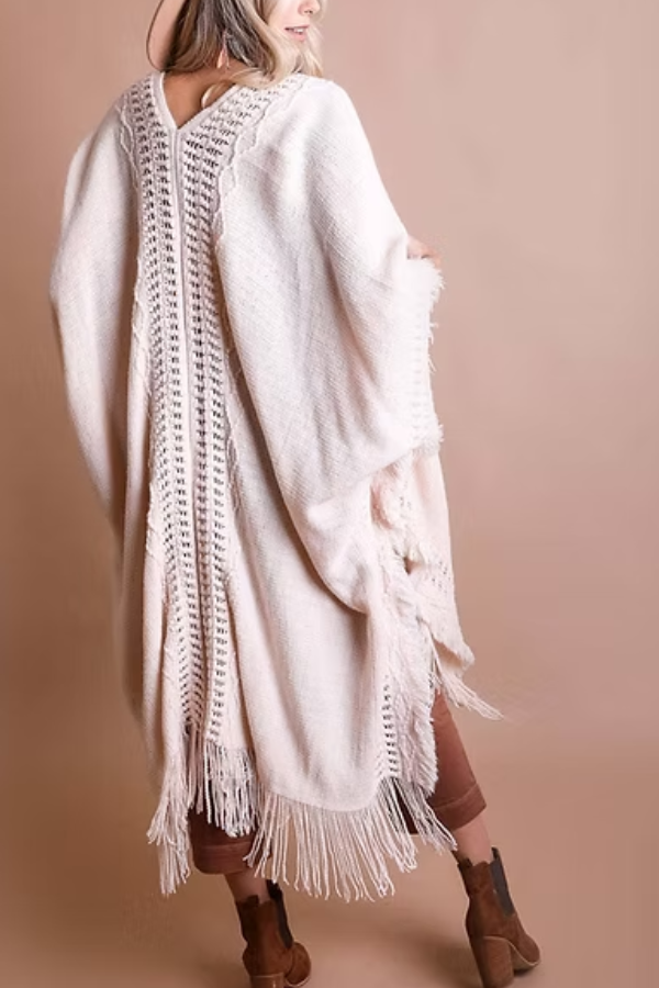 Fringed Bohemian Shawl
