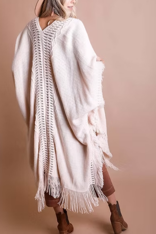 Fringed Bohemian Shawl