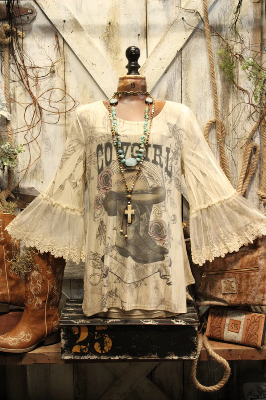 Broom Tail Cowgirl Dreams Tee