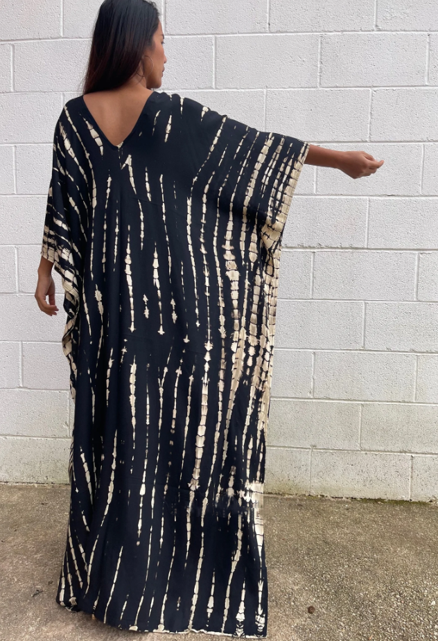 Black  Silky Kaftan Dress Womens Clothing Beautiful Caftan For Women